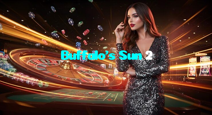 Buffalo's Sun 2 casino presented on mobile device in Pakistan with slots and live games