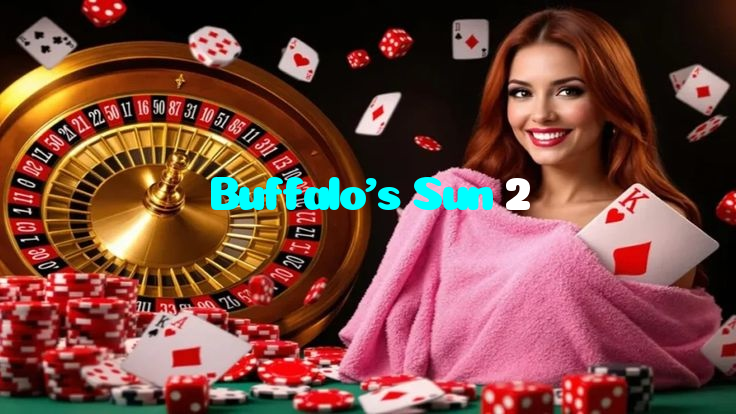 Buffalo's Sun 2 casino presented on mobile device in Pakistan with slots and live games